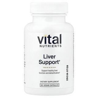 Vital Nutrients, Májtámogatás, 60 vegán kapszula