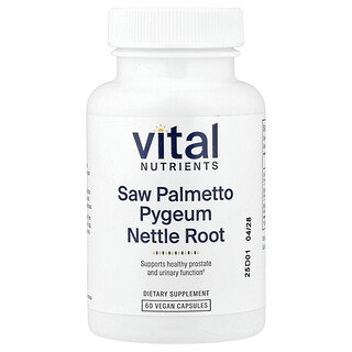 Vital Nutrients, Saw Palmetto Pygeum Nettle Root, 60 Vegan Capsules