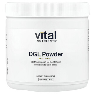 Vital Nutrients, DGL Powder, 4 oz (120 g)