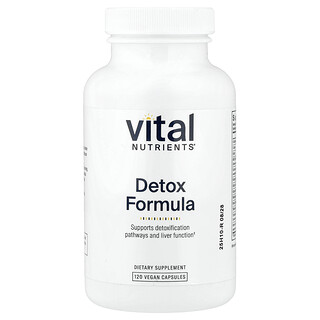 Vital Nutrients, Detoxikační receptura, 120 veganských kapslí
