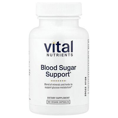 Vital Nutrients Blood Sugar Support 60 Vegan Capsules