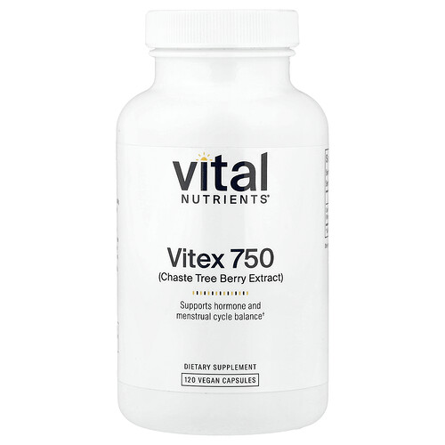 Vital Nutrients, Vitex 750, Mönchspfeffer 750, 750 mg, 120 vegane Kapseln