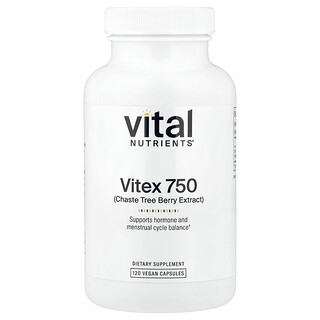 Vital Nutrients, Vitex 750, 120 Vegan Capsules (750 mg per Capsule)