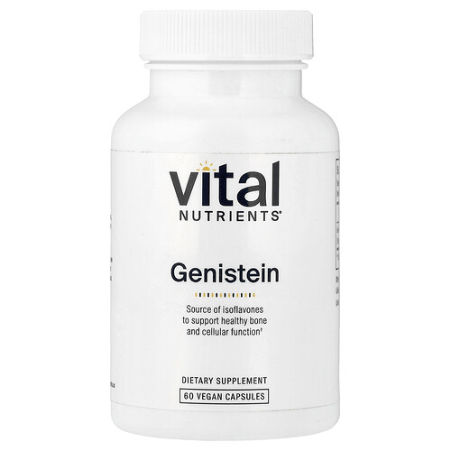 Vital Nutrients, Genistein, 60 Vegan Capsules (125 mg per Capsule)
