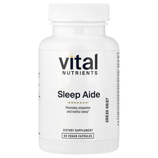 Vital Nutrients, средство для сна, 60 растительных капсул