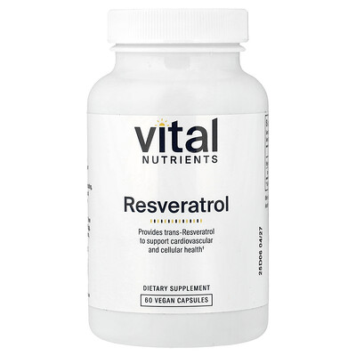 Vital Nutrients, Resveratrol, 60 cápsulas veganas