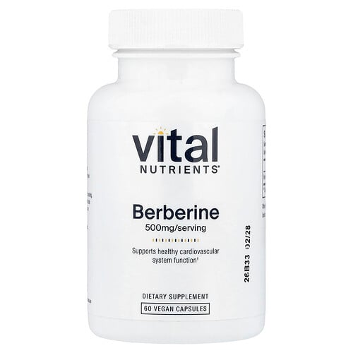 Vital Nutrients, Berberine, 500 mg, 60 Vegan Capsules