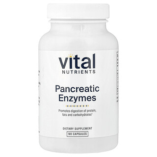 Vital Nutrients, Enzimas Pancreáticas, 90 Cápsulas