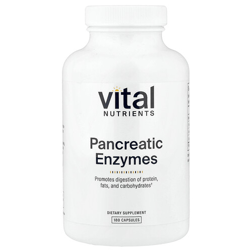 Vital Nutrients, Pancreatic Enzymes, Pankreasenzyme, 180 Kapseln