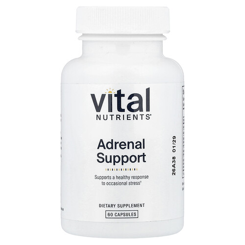 Vital Nutrients, Unterstützung der Nebennieren, 60 Kapseln
