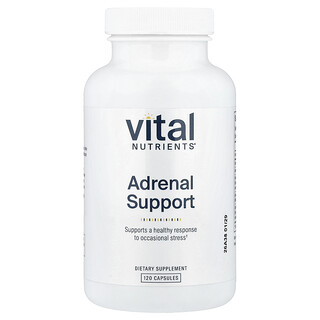 Vital Nutrients, Suport suprarenal, 120 capsule