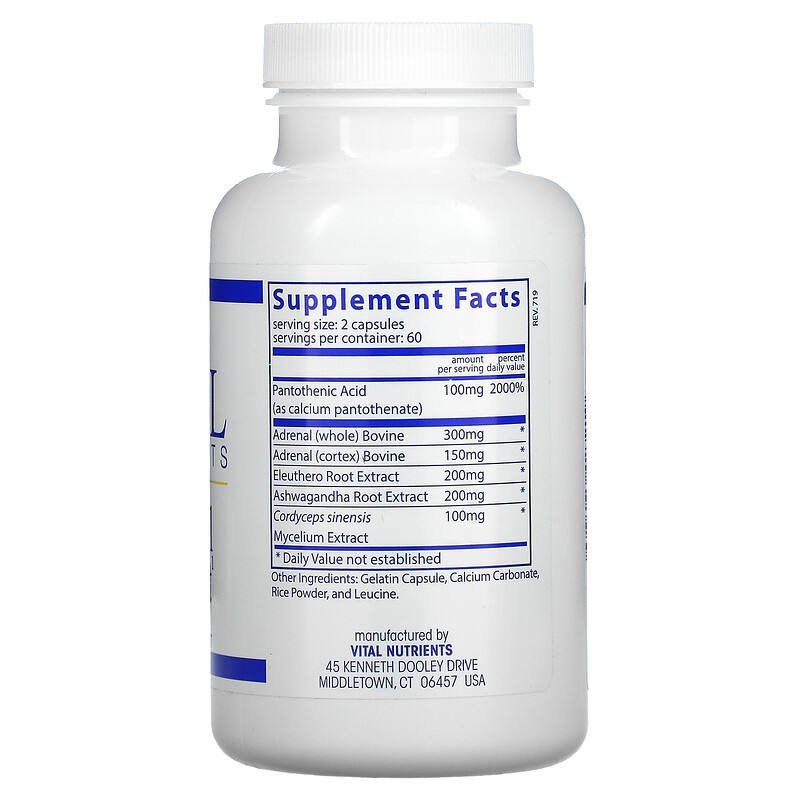 Vital Nutrients, Adrenal Support, 120 Capsules iHerb