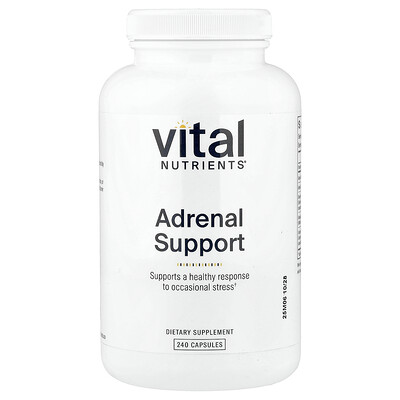 Vital Nutrients, Refuerzo suprarrenal, 240 cápsulas