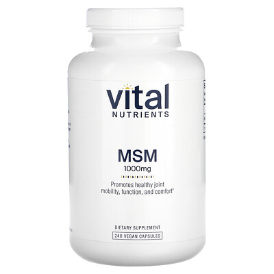 Vital Nutrients  MSM  1 000 mg  240 Vegan Capsules