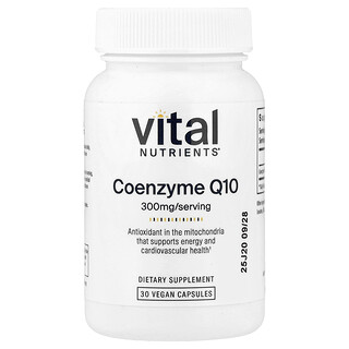 Vital Nutrients, 辅酶 Q10，300 毫克，30 粒全素胶囊