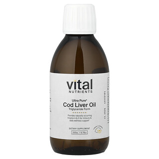 Vital Nutrients, Ultra Pure, tran, sitron, 200 ml