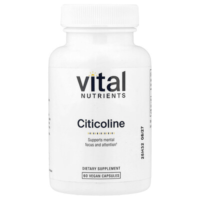 Vital Nutrients, Citicolina`` 60 cápsulas veganas