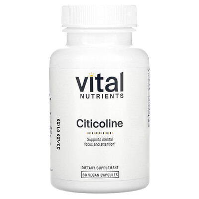 Product Image for Vital Nutrients, Citicoline, 60 Vegan Capsules