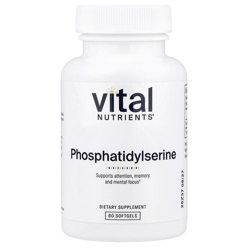 Vital Nutrients фосфатидилсерин 60 капсул (150 мг в каждой)