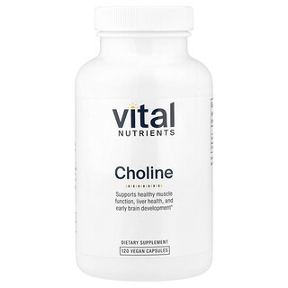 Vital Nutrients, 콜린, 베지 캡슐 120정(캡슐 1정당 275mg)