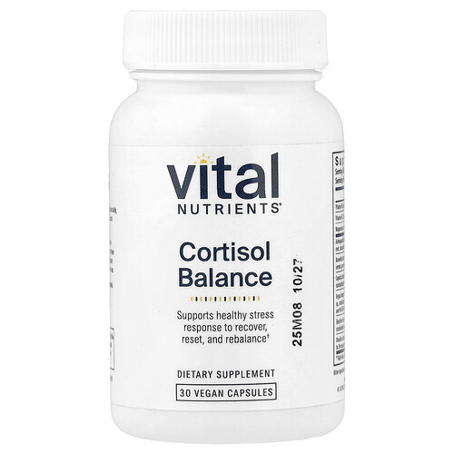Vital Nutrients, Cortisol Balance, 30 vegane Kapseln