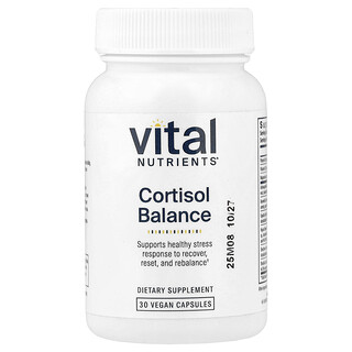 Vital Nutrients, Kortisolitasapaino, 30 vegaanista kapselia