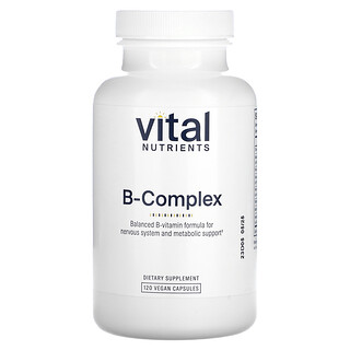 Vital Nutrients, B-Complex, 120 Veganska Kapslar