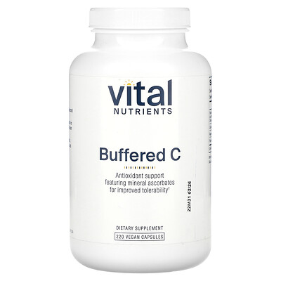 Vital Nutrients  Buffered C  220 Vegan Capsules