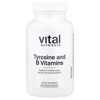 Vital Nutrients, Tyrosine and B Vitamins, 100 Vegan Capsules