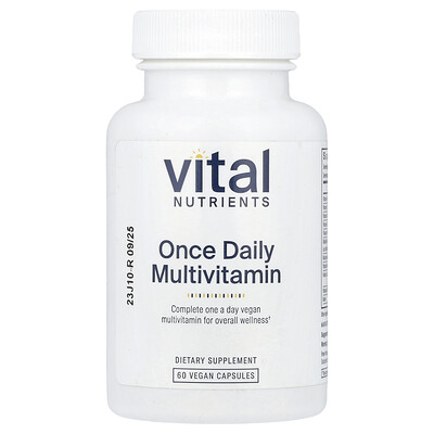 Vital Nutrients  Once Daily Multivitamin  60 Vegan Capsules