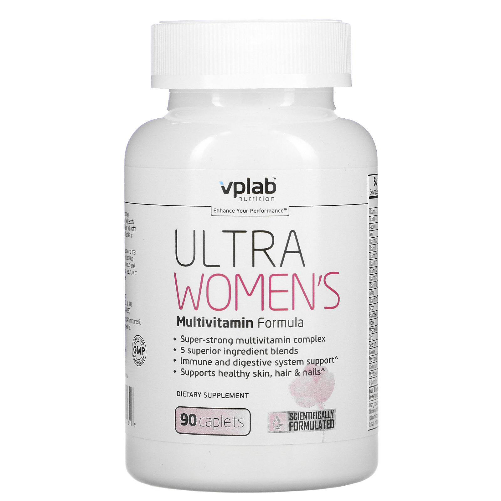 Vplab, Ultra Women’s Multivitamin Formula, 90 Caplets - iHerb