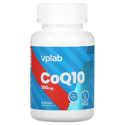 Vplab CoQ10, 100 mg, 60 Softgels