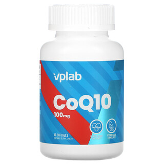 Vplab, Коэнзим Q10, 100 мг, 60 мягких таблеток