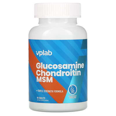 Vplab Glucosamine Chondroitin MSM, 90 Tablets