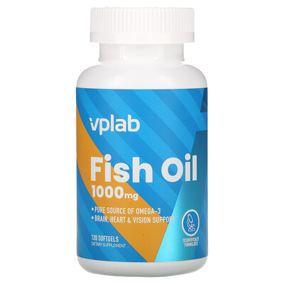Vplab Fish Oil, 1000 mg, 120 Softgels