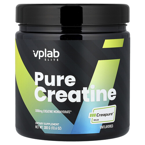 Vplab Pure Creatine, Unflavored, 10.6 oz (300 g)