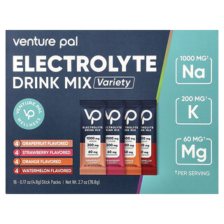 Venture Pal‏, مزيج شراب إلكتروليت ، متنوع ، 16 كيسًا ، 0.17 أونصة (4.8 جم) لكل كيس