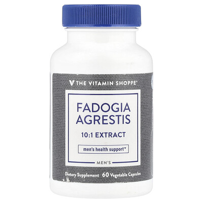 The Vitamin Shoppe  Men's Fadogia Agrestis  600 mg  60 Vegetable Capsules