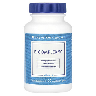 The Vitamin Shoppe, B 族複合物 50，100 粒素食膠囊