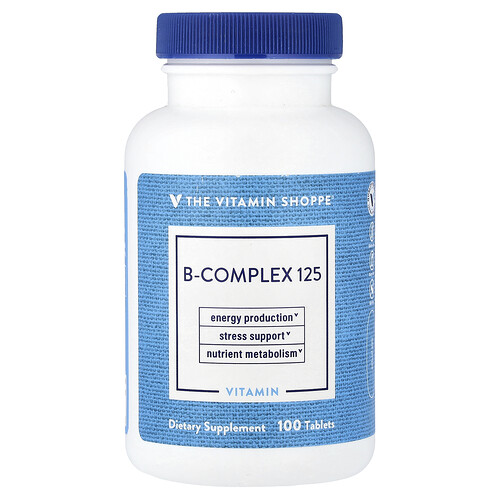 The Vitamin Shoppe B-Complex 125, 100 Tablets