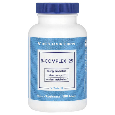 The Vitamin Shoppe  B-Complex 125  100 Tablets