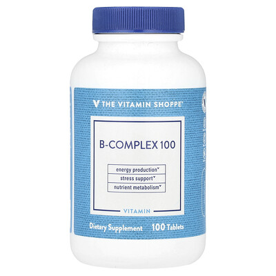 The Vitamin Shoppe  B-Complex 100  100 Tablets