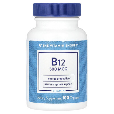 The Vitamin Shoppe B12 500 mcg 100 Capsules