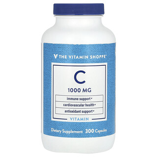 The Vitamin Shoppe, Vitamin C, 1,000 mg, 300 Capsules