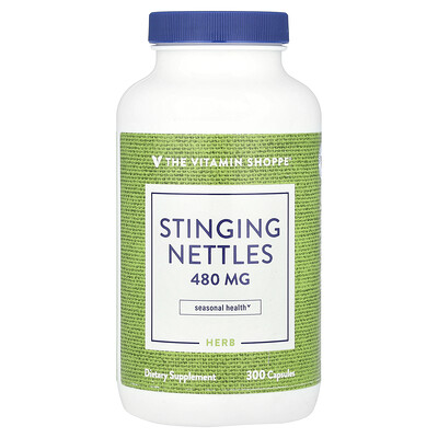 The Vitamin Shoppe  Stinging Nettles  480 mg  300 Capsules