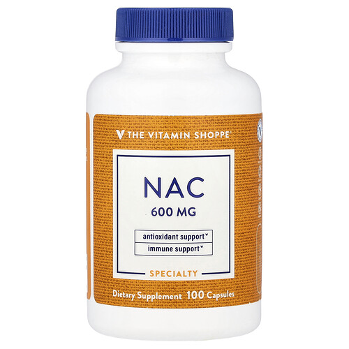 The Vitamin Shoppe, NAC, 600 mg, 100 Capsules