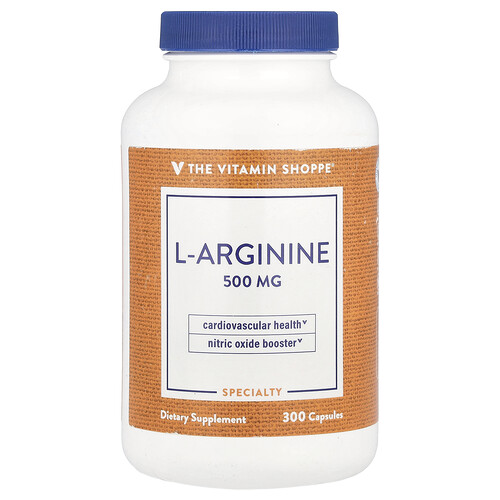 The Vitamin Shoppe, L-Arginin, 500 mg, 300 Kapseln