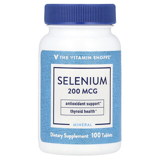 The Vitamin Shoppe, Selen, 100 tabletter