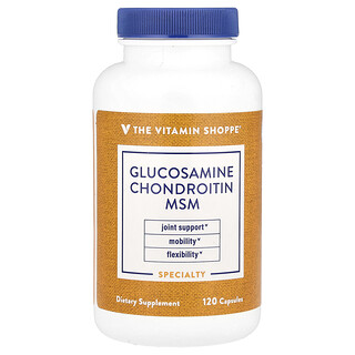 The Vitamin Shoppe, 壳糖胺软骨素（含 MSM），120 粒胶囊