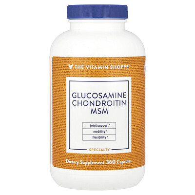 The Vitamin Shoppe  Glucosamine Chondroitin MSM  360 Capsules